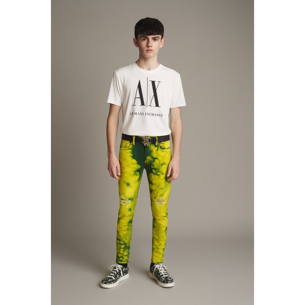 Montfrere Ibiza Japanese Denim Pants – Rare Loud Green Statement Jeans